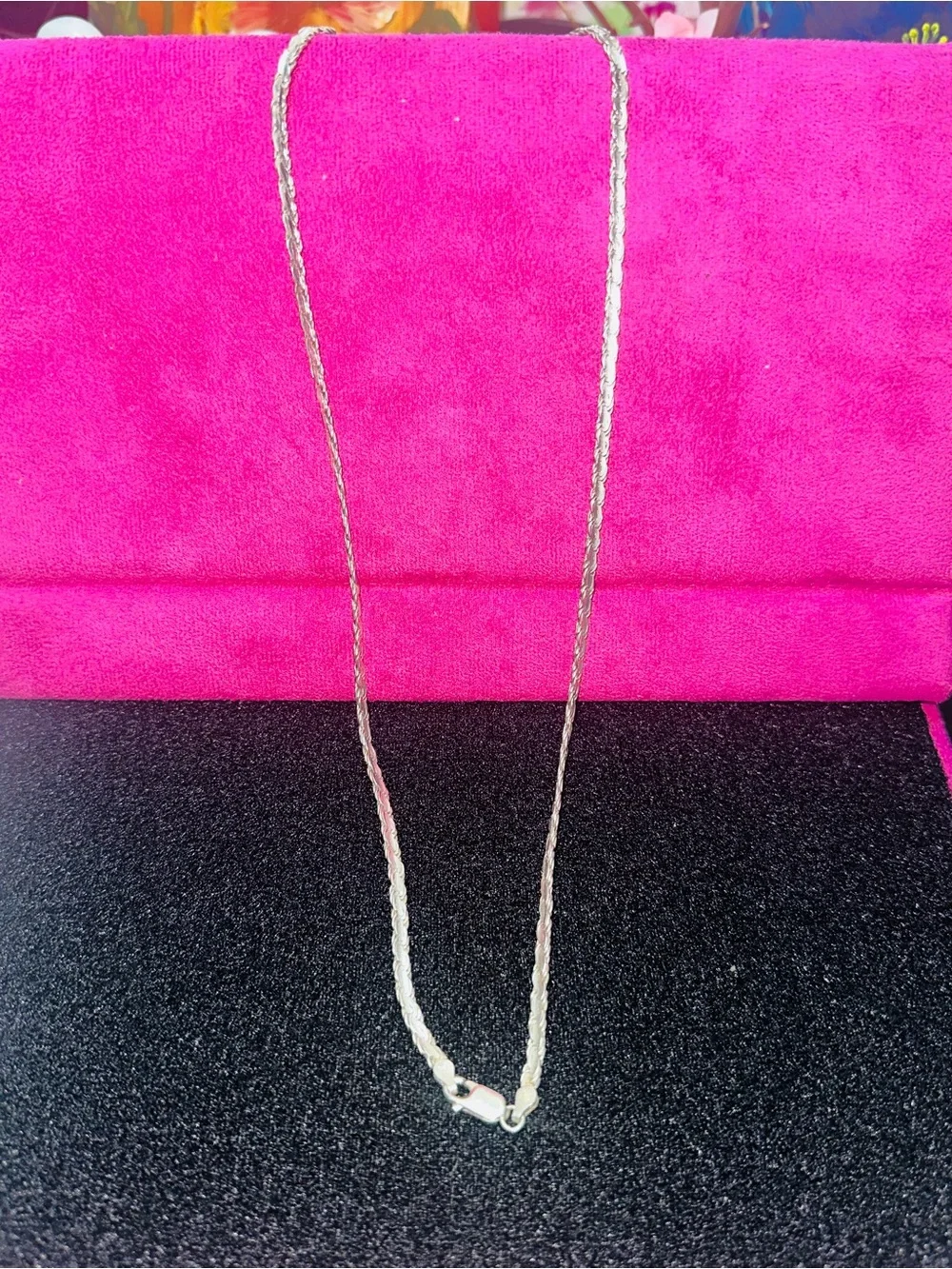 Sterling Silver Rope Chain Necklace - 20 grams  24 inch long